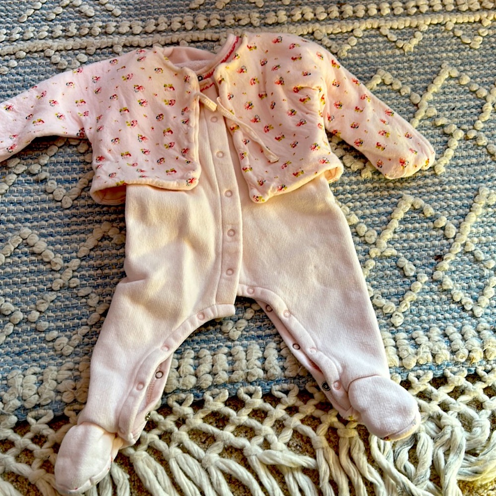 Petit bateau matching set. 6 months.